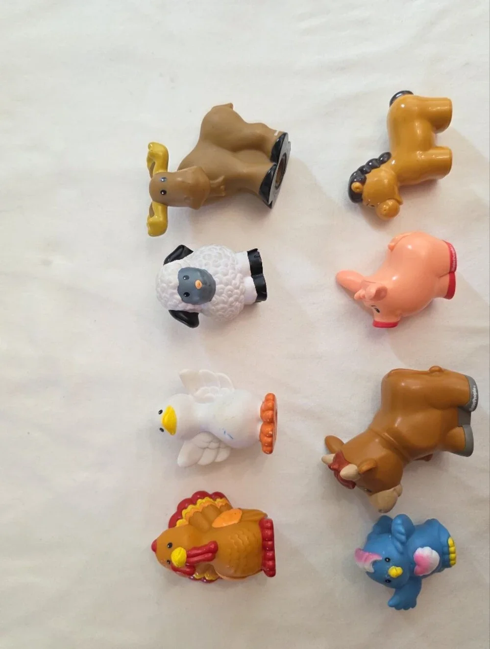 Fisher Price Little People Farm Lot Of 11 Figures People Animals Truck Toys Kids